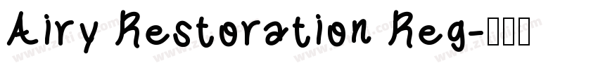 Airy Restoration Reg字体转换